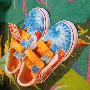 Vans size 10c multicolor